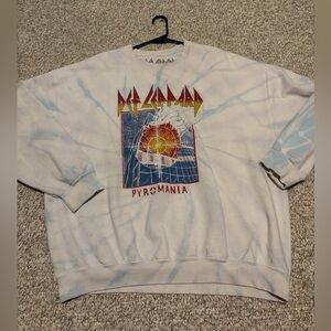 Def Leppard Pyromania Tie-Dye Sweatshirt